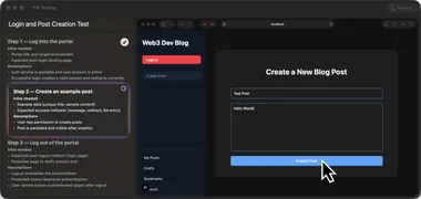 Execute it like a real user